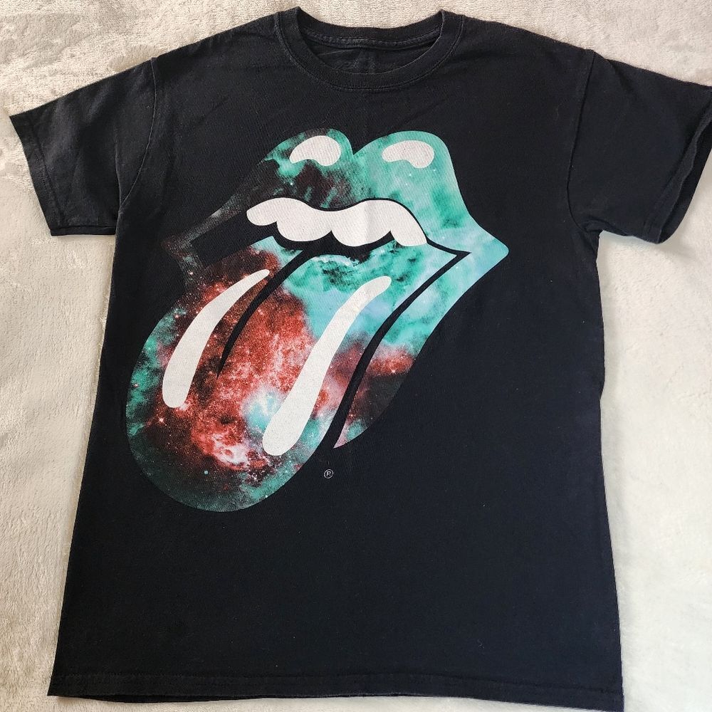 The Rolling Stones Black Tshirt With Graphics Size Small
